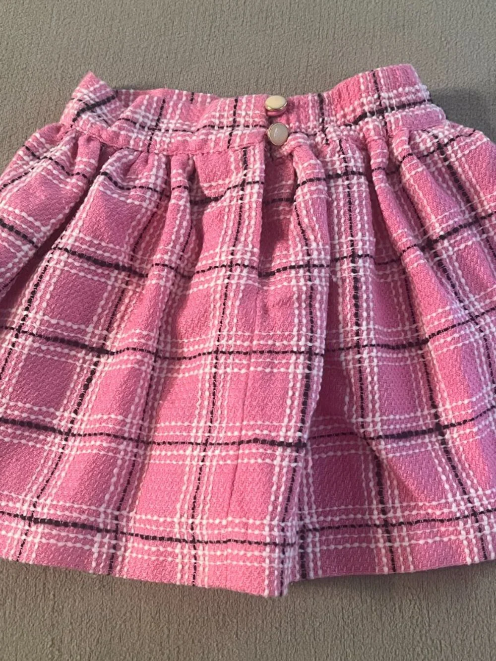 Janie and Jack Baby Girls Pink Lining Ruffle Skirt Size 6-12 Month